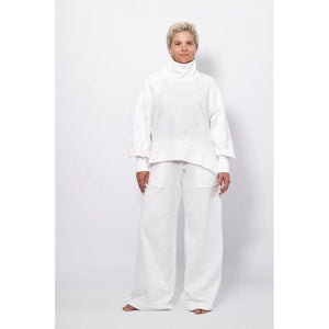 NELLIE COLLEGE PANTS - WHITE