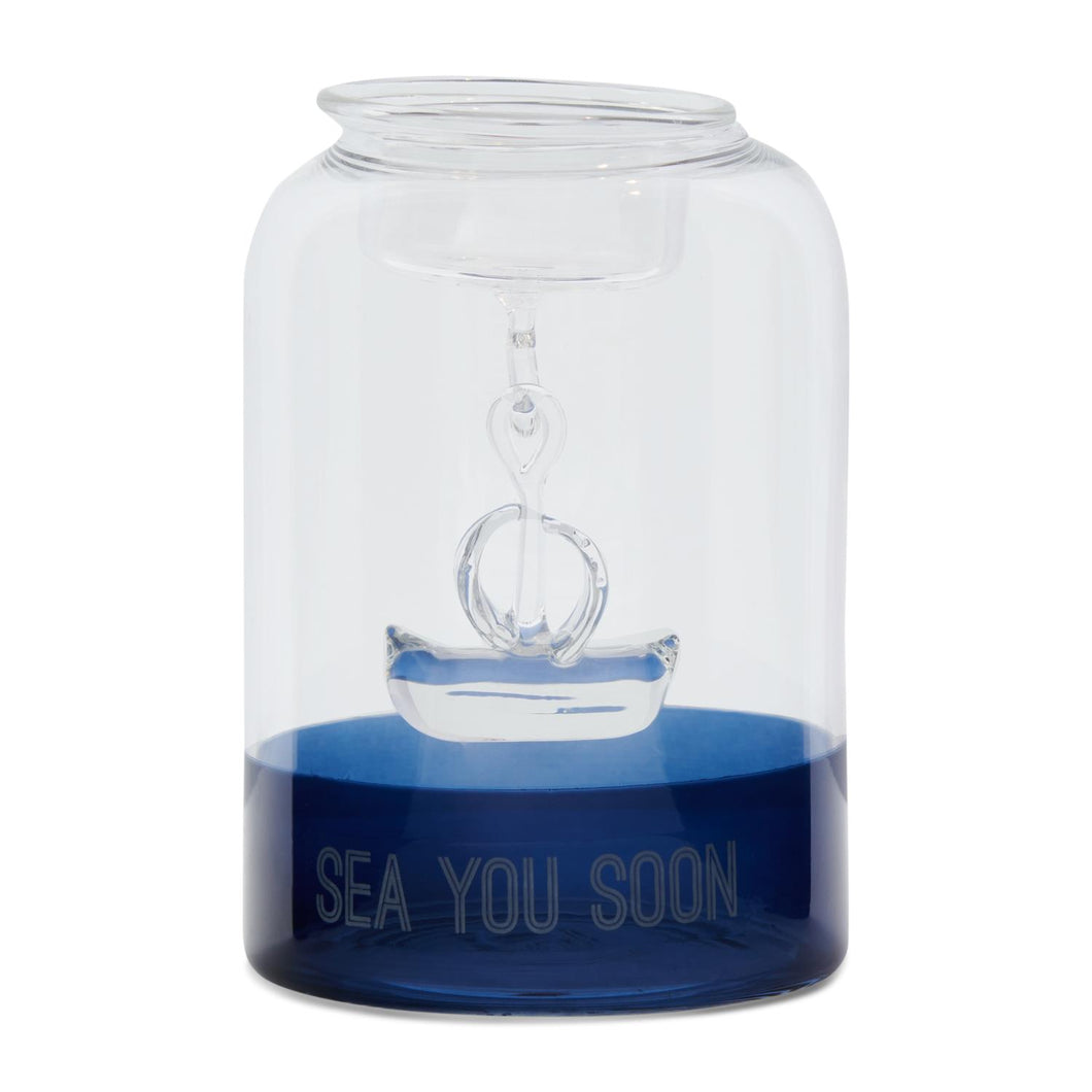 T-lys holder, Sea You Soon