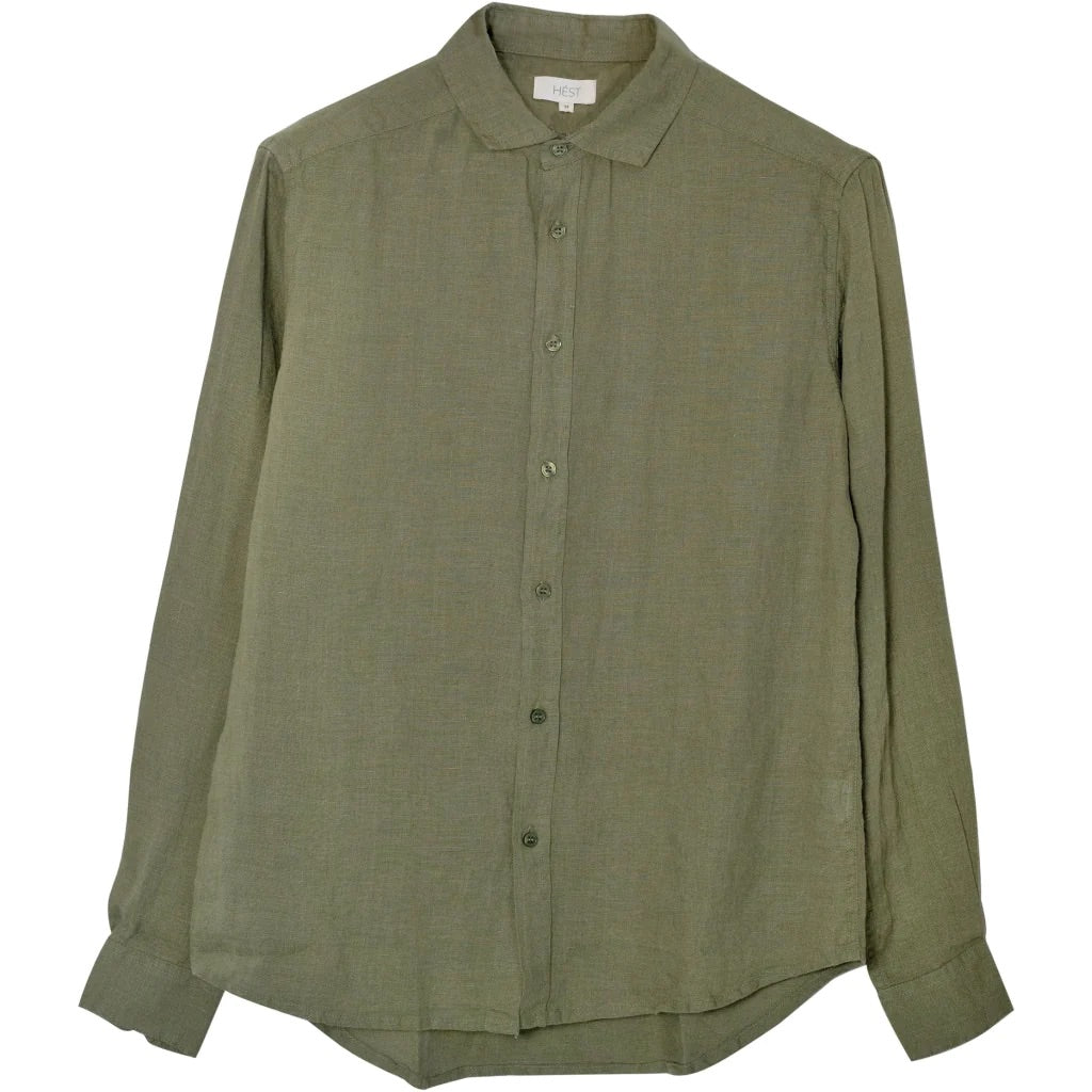 Men's linen shirt - Green