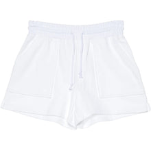 Load image into Gallery viewer, NELLIE COLLEGE SHORTS - WHITE
