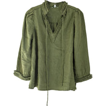 Load image into Gallery viewer, Linen Blouse, Green